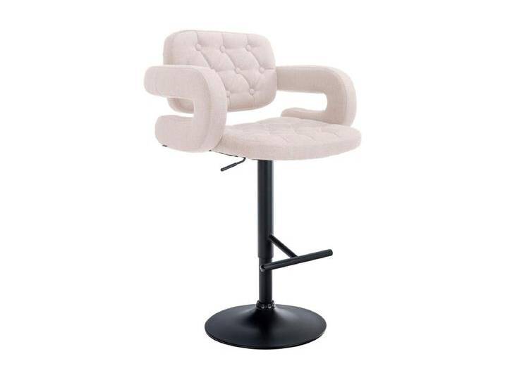 Barhocker - Stoff & Metall - beige - Dublin von Kauf-Unique Marketplace