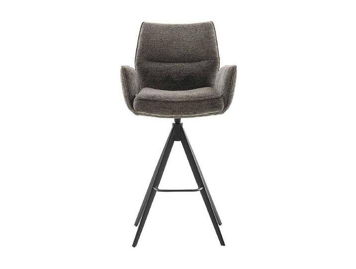 Barhocker Tresenstuhl aus Metall und Chenillegewebe (2er Set) von Kauf-Unique Marketplace