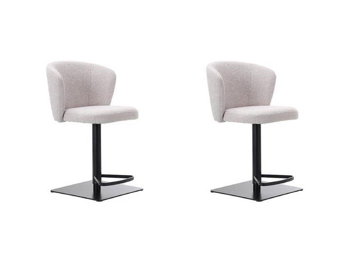 Barhocker Wave - Natur - Boucle - 2er-Set von Kauf-Unique Marketplace