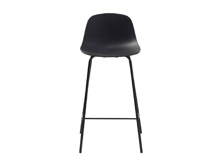 Barhocker in Schwarz Kunststoff Lehne (2er Set) von Kauf-Unique Marketplace