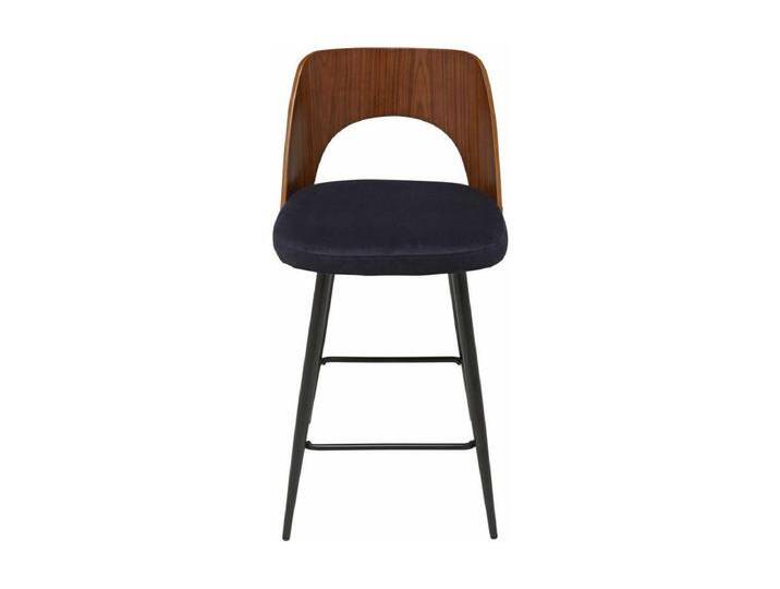 Barstuhl aus blauem Samt L45 cm - AUSTIN Barstuhl aus blauem Samt L45 cm - AUSTIN von Kauf-Unique Marketplace