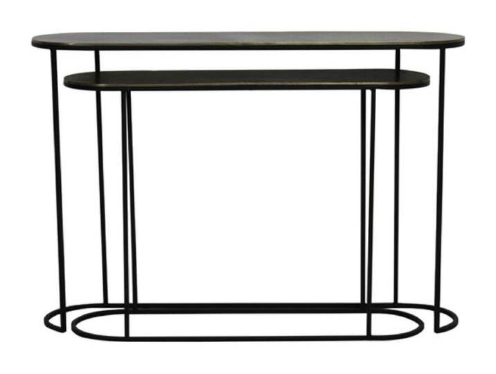 Beistelltisch BOCOV - 118x28x81cm - Bronze - 2er-Set von Kauf-Unique Marketplace