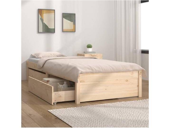 Bett mit Schubladen 100x200 cm Bett mit Schubladen 100x200 cm von Kauf-Unique Marketplace