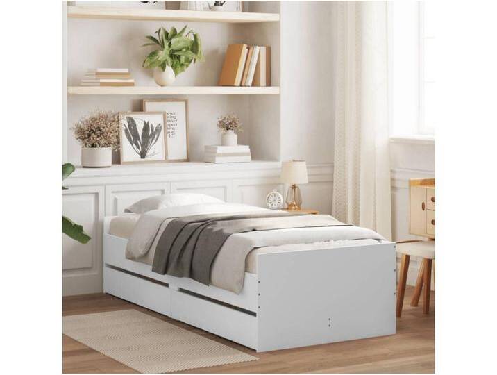 Bett mit Schubladen Weiß 75x190 cm von Kauf-Unique Marketplace