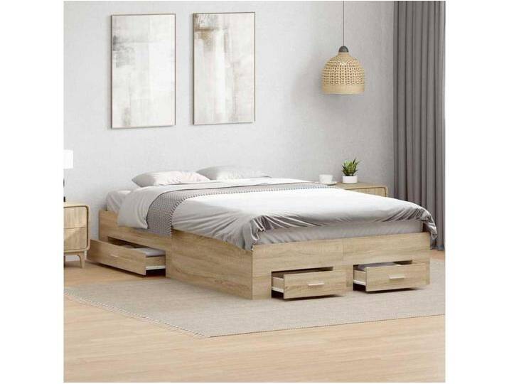 Bettgestell Braun 120 x 200 cm Holzwerkstoff von Kauf-Unique Marketplace