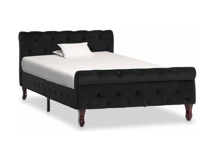 Bettgestell Schwarz Samt 100 x 200 cm von Kauf-Unique Marketplace