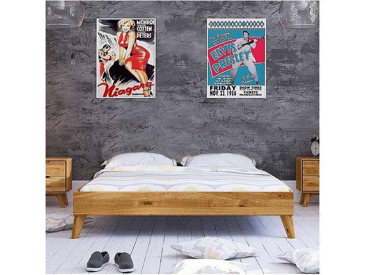 Bettrahmen aus Wildeiche Massivholz Kopfteil Bettrahmen aus Wildeiche Massivholz Kopfteil von Kauf-Unique Marketplace