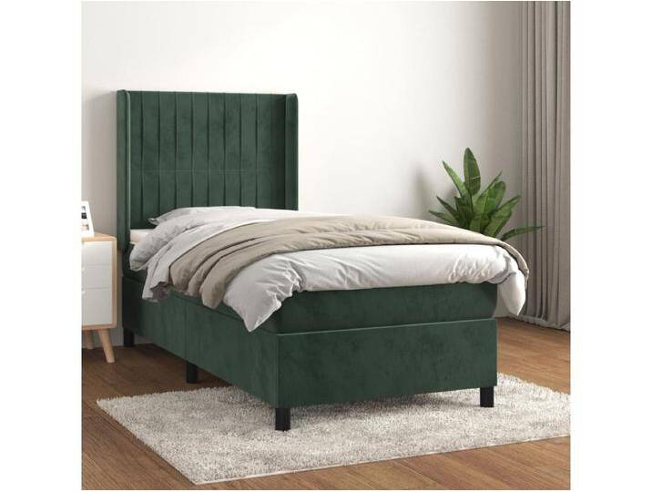 Boxspringbett mit Matratze,Bett für Schlafzimmer Dunkelgrün 100x200 cm Samt -CFW91847 von Kauf-Unique Marketplace