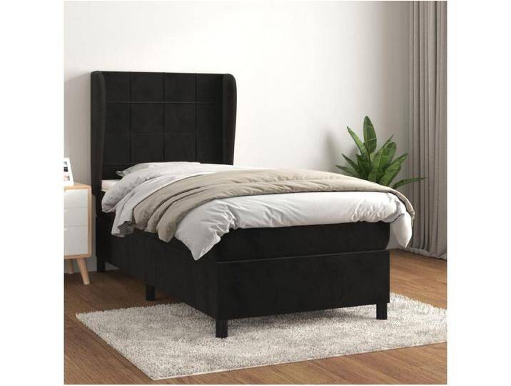 Boxspringbett mit Matratze,Bett für Schlafzimmer Schwarz 90x190 cm Samt -CFW34479 von Kauf-Unique Marketplace