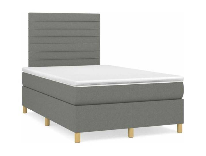 Boxspringbett mit Matratze Dunkelgrau 120x190 cm Stoff von Kauf-Unique Marketplace