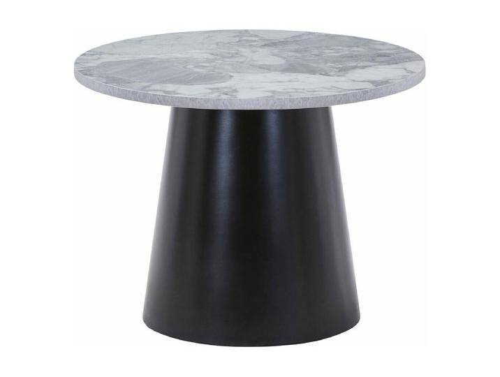 Brito Couchtisch Marmor Look Ø60cm grau, schwarz. von Kauf-Unique Marketplace