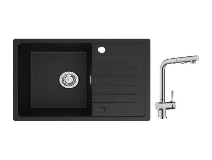 Cecipa max 78x45cm 1 Becken Spüle mit Abtropffläche Einbauspüle Quarz und Kunstharz Schwarz + Wasserhahn mit Brause Ausziehbare Spültischarmatur Gebürstet Cecipa max 78x45cm 1 Becken Spüle mit Abtropffläche Einbauspüle Quarz und Kunstharz Schwarz + Wasserhahn mit Brause Ausziehbare Spültischarmatur Gebürstet von Kauf-Unique Marketplace