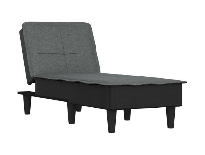 Claire-Olympe Chaiselongue Dunkelgrau Stoff von Kauf-Unique Marketplace