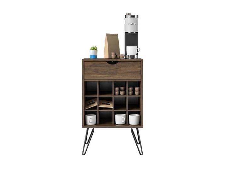 Concord Weinschrank in Nussbaumoptik Braun von Kauf-Unique Marketplace