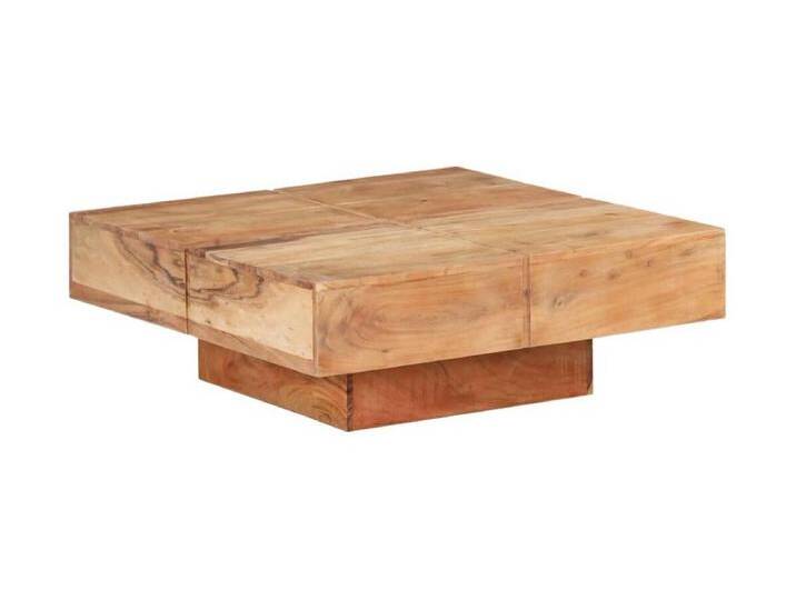 Couchtisch Beistelltisch 80x80x28 cm Massivholz Akazie -MN79695 von Kauf-Unique Marketplace