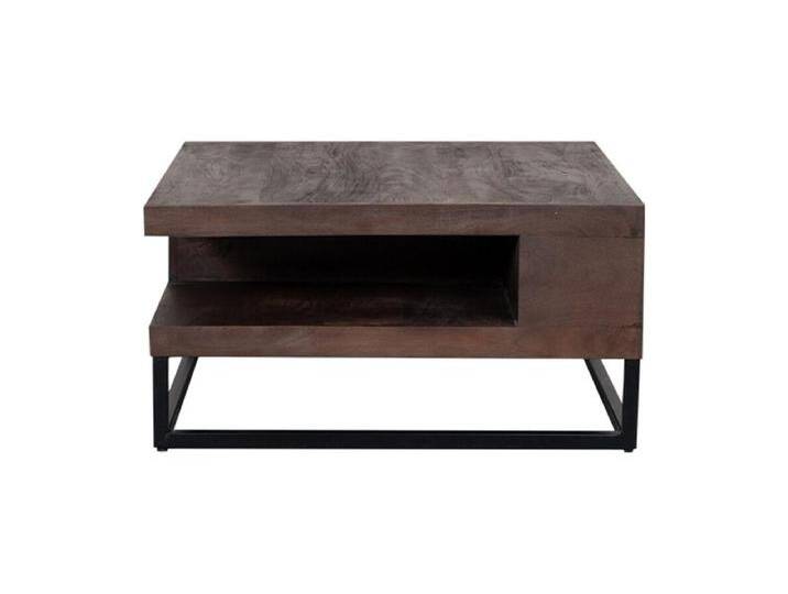 Couchtisch Cube - Espresso - Mangoholz - 80x80x40 cm von Kauf-Unique Marketplace