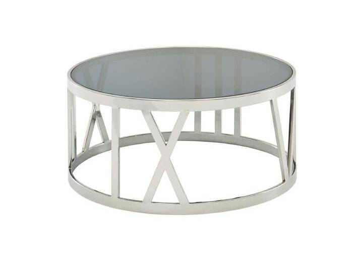 Couchtisch Glas Metall Sofatisch Ø60cm Tisch Wohnzimmertisch Rund Modern von Kauf-Unique Marketplace