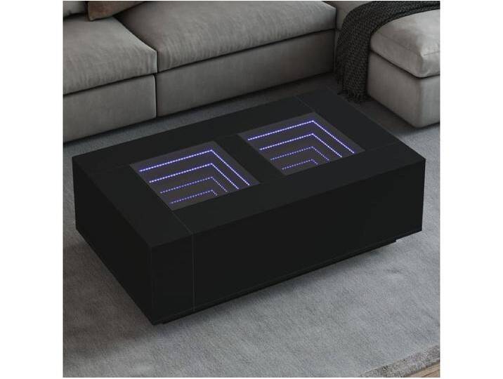 Couchtisch mit Infinity-LED Schwarz 116x69x40 cm von Kauf-Unique Marketplace