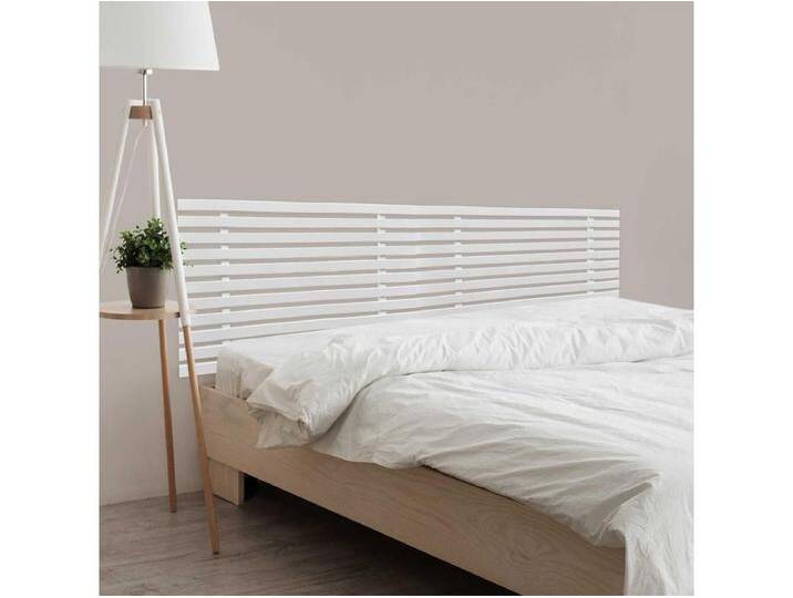 DHOME DM-Kopfteil aus recyceltem Holz, doppelter japanischer Palettenstil, unterteilt in 2 Teile, 180 x 46 cm, Betten 180 – massives Weiß von Kauf-Unique Marketplace