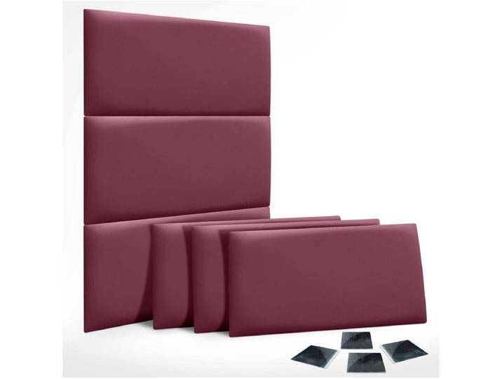 DHOME Set mit 6 umweltfreundlichen Kunstleder-Polsterplatten, selbstklebendes Paket für Wände, schallabsorbierender Schutz(Rotwein, 60 x 40 cm x 6) von Kauf-Unique Marketplace