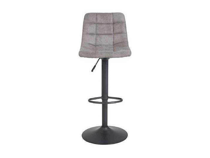 Design Barhocker in Grau Microfaser h�henverstellbar (2er Set) von Kauf-Unique Marketplace