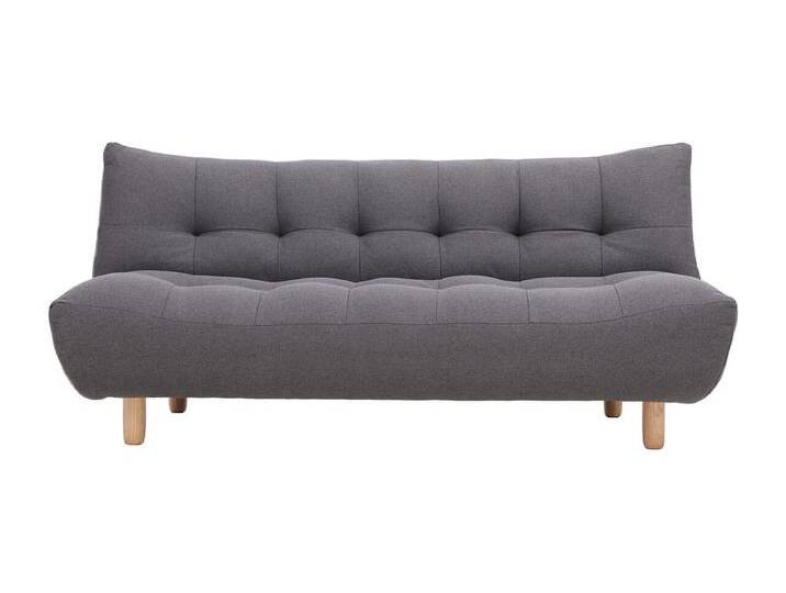 Design-Schlafsofa skandinavisch Dunkelgrau und Eiche YUMI von Kauf-Unique Marketplace