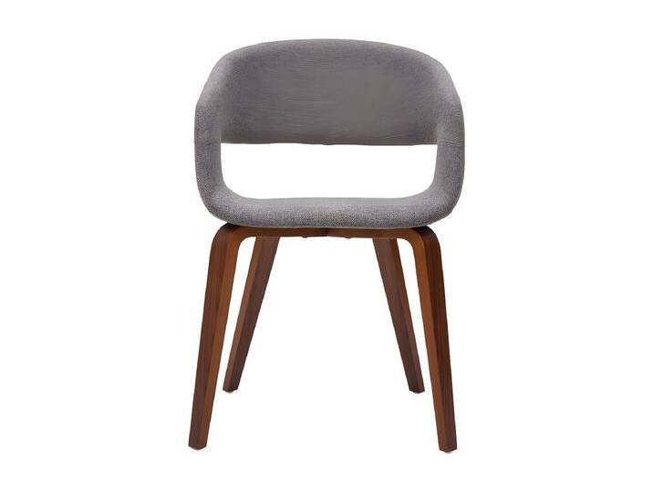 Design-Stühle aus hellgrauem Stoff mit dunklen Holzbeinen (2er-Set) SLAM von Kauf-Unique Marketplace