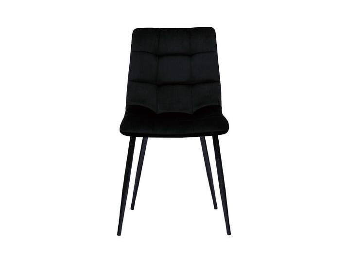Design-Stühle aus schwarzem Samtstoff und Metall (2er-Set) MAXWELL von Kauf-Unique Marketplace