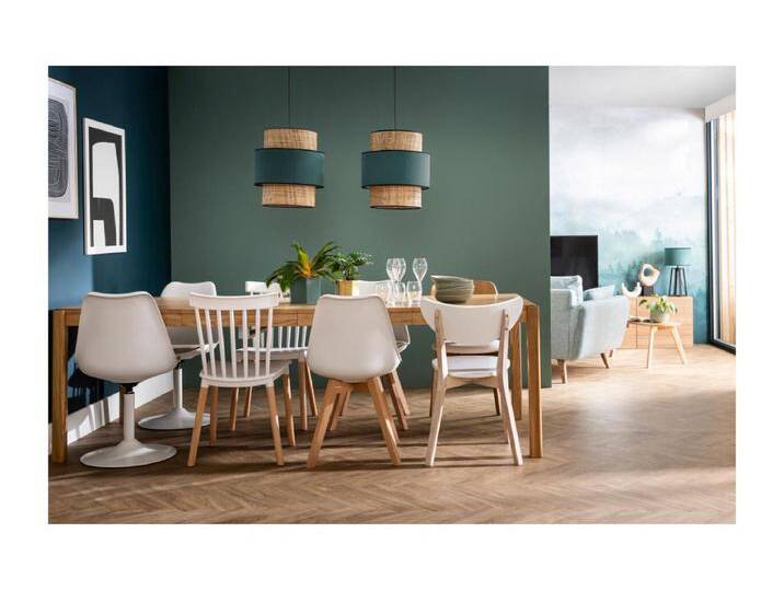 Design-Stuhl Holzbeine Schwarz 2er-Set PAULINE von Kauf-Unique Marketplace