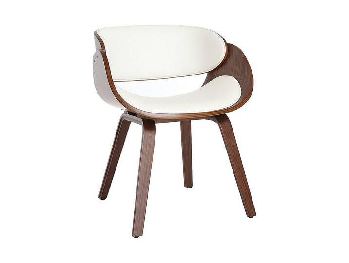 Design-Stuhl Weiß und dunkles Holz Nussbaum BENT Design-Stuhl Weiß und dunkles Holz Nussbaum BENT von Kauf-Unique Marketplace