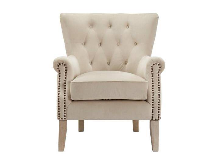 Dorel Gepolsterter Loungesessel aus Stoff Beige von Kauf-Unique Marketplace