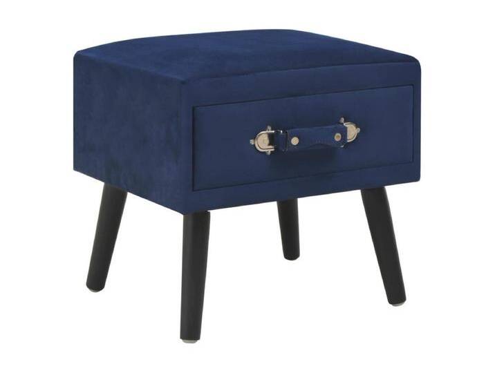 Dorien Nachttische 2 Stk. Blau 40 x 35 x 40 cm Samt von Kauf-Unique Marketplace