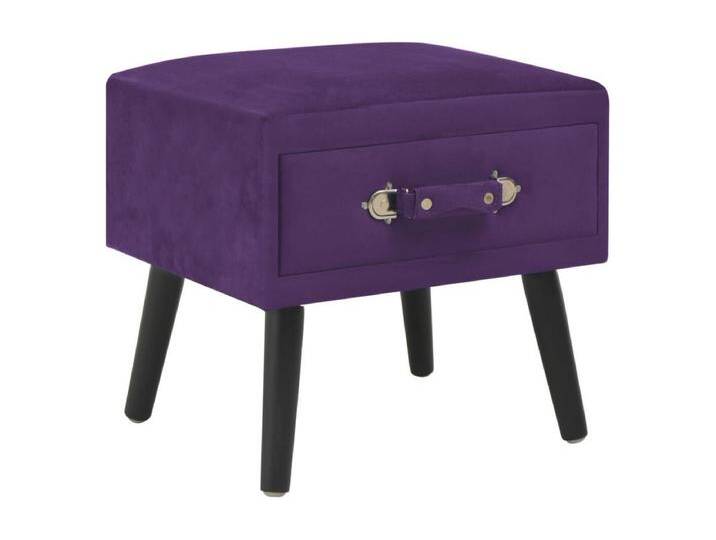 Dorien Nachttische 2 Stk. Dunkelviolett 40 x 35 x 40 cm Samt von Kauf-Unique Marketplace