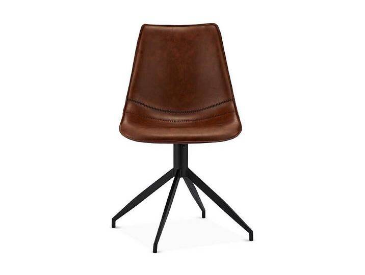 Drehbare Küchenstühle in Braun Kunstleder modern (2er Set) von Kauf-Unique Marketplace