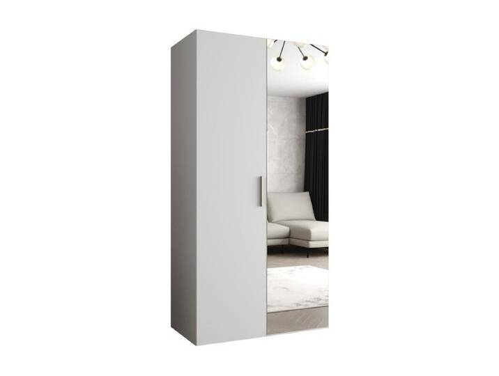 Drehtürenschrank Bari 2 202/100/52 2-türig (Weiß Silber) von Kauf-Unique Marketplace