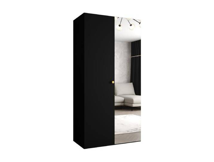 Drehtürenschrank Parma 2 202/100/52 2-türig (Schwarz) von Kauf-Unique Marketplace