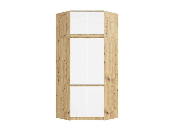 Eckkleiderschrank Artisan Eiche 100 cm 6 Türen Front Weiß B100xH235xT50 cm Eckkleiderschrank Artisan Eiche 100 cm 6 Türen Front Weiß B100xH235xT50 cm von Kauf-Unique Marketplace