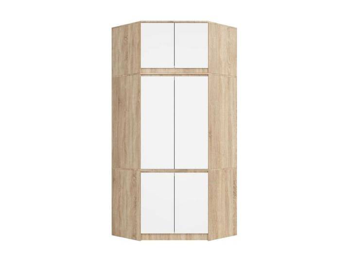 Eckkleiderschrank Sonoma Eiche 100 cm 6 Türen Front Weiß B100xH235xT50 cm Eckkleiderschrank Sonoma Eiche 100 cm 6 Türen Front Weiß B100xH235xT50 cm von Kauf-Unique Marketplace