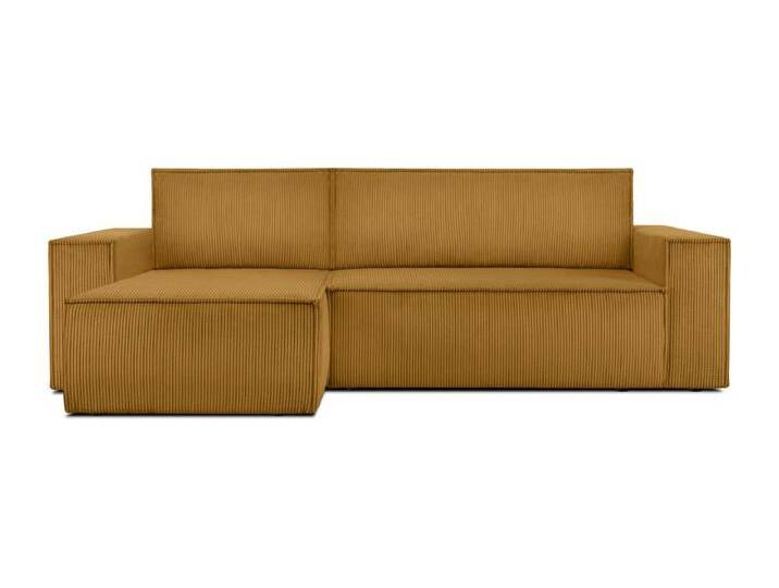 Ecksofa Big links/rechts - Schlaffunktion mit Cordbezug - Gelb - NAPI Ecksofa Big links/rechts - Schlaffunktion mit Cordbezug - Gelb - NAPI von Kauf-Unique Marketplace