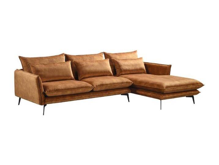 Ecksofa - Braun Velvet - SKYE von Kauf-Unique Marketplace