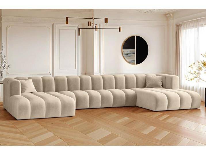 Ecksofa U-from Sofa Grand U XL modular stoff Salvador Beige von Kauf-Unique Marketplace