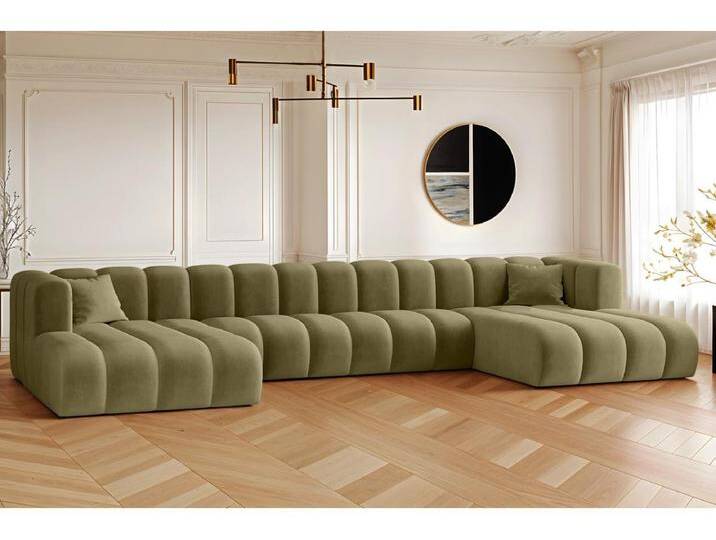 Ecksofa U-from Sofa Grand U XL modular stoff Salvador Olive von Kauf-Unique Marketplace
