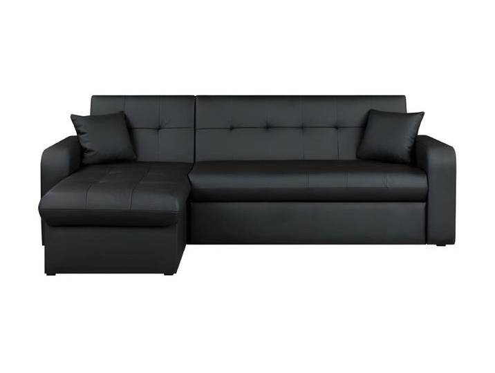 Ecksofa mit Stauraum 3-Sitzer - Schwarz Kunstleder - Zeitgenössischer Stil - L 235 x T 85 cm Ecksofa mit Stauraum 3-Sitzer - Schwarz Kunstleder - Zeitgenössischer Stil - L 235 x T 85 cm von Kauf-Unique Marketplace