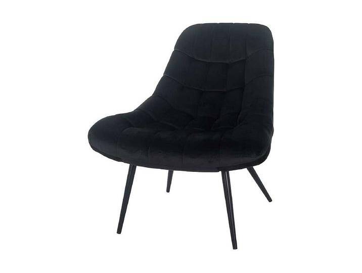 Einzelsessel in Schwarz Samt Retro Look Einzelsessel in Schwarz Samt Retro Look von Kauf-Unique Marketplace