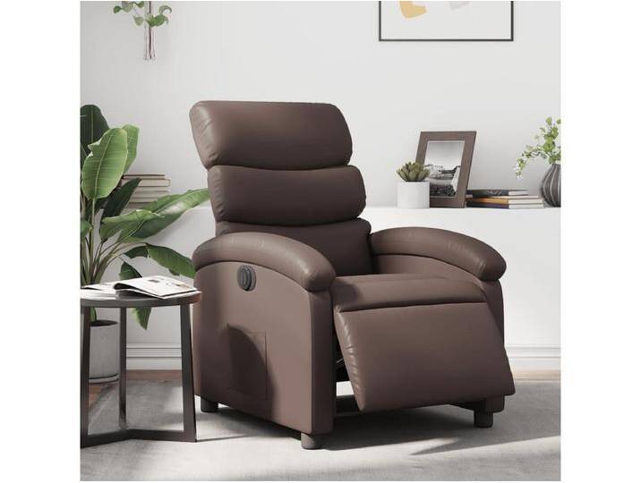 Elektrischer Relaxsessel Braun Kunstleder von Kauf-Unique Marketplace