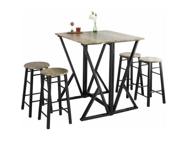 Esstisch + 4 x Stühle OGT24-N 80 x 89 x 80 cm Natur von Kauf-Unique Marketplace