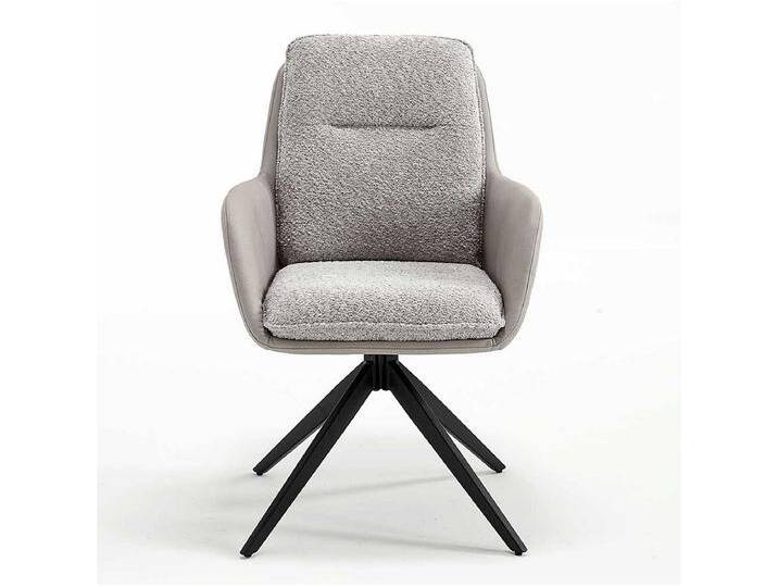 Esstisch Armlehnenstuhl Set in Grau und Schwarz 59 cm breit (2er Set) von Kauf-Unique Marketplace