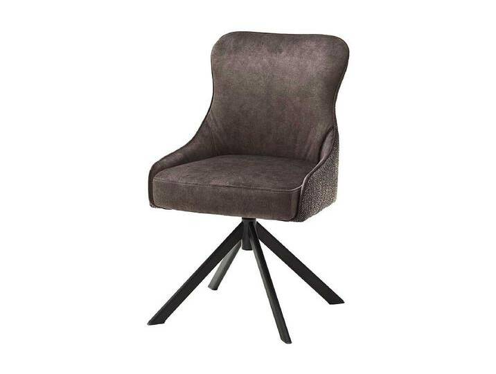 Esstisch Polsterst�hle in Hellbraun Stoff drehbar (2er Set) von Kauf-Unique Marketplace