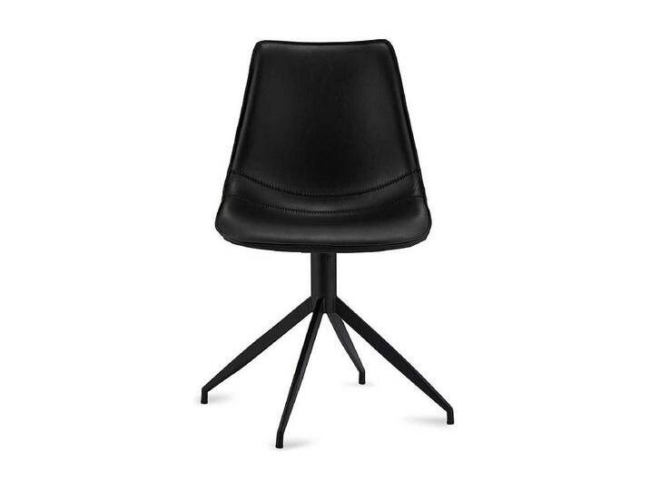 Esstisch St�hle drehbar Schwarz Kunstleder (2er Set) von Kauf-Unique Marketplace