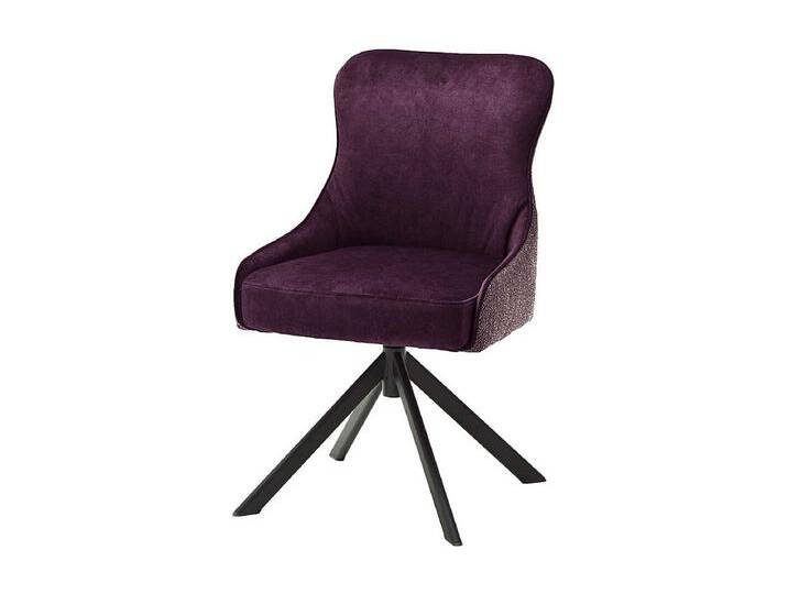 Esstisch St�hle in Dunkelrot Stoff drehbar (2er Set) von Kauf-Unique Marketplace